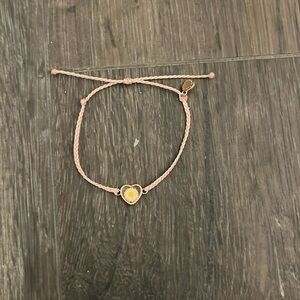 PINK PURA VIDA BRACELET WITH HEART SUNFLOWER